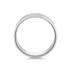 9ct White Gold 5mm Grain Centre Mens Wedding Ring
