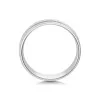 9ct White Gold 6mm Gents Diamond Cut Wedding Ring