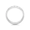 9ct White Gold 6mm Gents Angled Wedding Ring