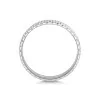 9ct White Gold 5mm Full Patterned Gents Wedding Ring