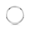 9ct White Gold 6mm Lined Centre Wedding Ring