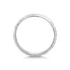 9ct White Gold 5mm Hammered Effect Gents Wedding Ring