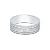 9ct White Gold Diamond Set 0.05ct 6mm Wedding Band