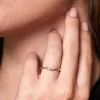 9ct White Gold Wishbone Wedding Band