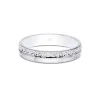 9ct White Gold Sparkle Cut Wedding Ring 3.5mm 3