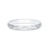 9ct White Gold 2.5mm Hammered Effect Wedding Band