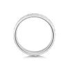 9ct White Gold Double Row Sparkle Cut Wedding Ring
