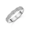 9ct White Gold Sparkle Cut 3.5mm Fancy Wedding Band