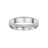 9ct White Gold Sparkle Cut 3.5mm Wedding Band