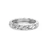 9ct White Gold 4mm Ladies Twist Wedding Ring