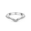 9ct White Gold 2.5mm Wishbone Wedding Ring