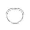 9ct White Gold 2.5mm Wishbone Wedding Ring