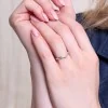 9ct White Gold 2.5mm Wishbone Wedding Ring