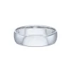 Gents Platinum 5mm D-Shape Wedding Ring