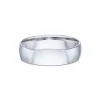 Gents Platinum 5mm Light Court Wedding Ring