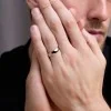Gents Platinum 5mm Light Court Wedding Ring