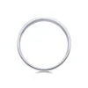 Platinum Soft Flat 6mm Light Court Gents Wedding Ring