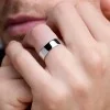 Platinum Soft Flat 6mm Light Court Gents Wedding Ring