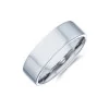 Platinum Soft Flat 6mm Light Court Gents Wedding Ring