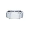 Platinum Soft Flat 6mm Light Court Gents Wedding Ring