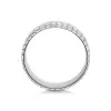 Platinum 6mm Line Patterned Gents Wedding Band