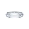 Ladies Platinum 3mm Light Court Wedding Ring