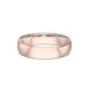 Gents 9ct Rose Gold 5mm Light Court Wedding Ring
