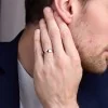 Gents 9ct Rose Gold 5mm Light Court Wedding Ring