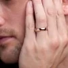 Gents 9ct Rose Gold 5mm Light Court Wedding Ring