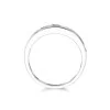 9ct White Gold Princess Cut Sapphire and Brilliant Cut Diamond 0.63ct Eternity Ring