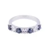 18ct White Gold Brilliant Cut Sapphire and Diamond 1.41ct Eternity Ring