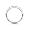 18ct White Gold Round Brilliant 0.40ct Diamond & Sapphire Channel Set Eternity Ring