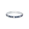 9ct White Gold Brilliant Cut Sapphire And Diamond 0.36ct Eternity Ring