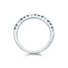 9ct White Gold Brilliant Cut Sapphire And Diamond 0.36ct Eternity Ring