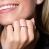 9ct White Gold 1.28ct Ruby and 0.38ct Diamond Mix Cut Eternity Ring