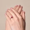9ct Yellow Gold 0.55ct Oval Ruby and Diamond Three Stone Ring