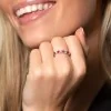 18ct White Gold Ruby and Diamond 0.67ct Eternity Ring