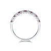 9ct White Gold Brilliant Cut Ruby and Diamond 0.41ct Eternity Ring