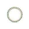 9ct Yellow Gold Brilliant Cut 0.74ct Emerald Eternity Ring