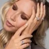 18ct White Gold Cushion Cut 2.36ct Morganite and 0.48ct Diamond Cluster Ring