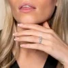 9ct White Gold Brilliant Cut Pink Sapphire 0.75ct Diamond Halo Fancy Band