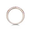 9ct Rose Gold Brilliant Cut Pink Sapphire And Diamond 0.41ct Eternity Ring