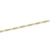 9ct Yellow Gold Diamond Cut Figaro 51cm Gents Necklet 