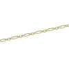 9ct Yellow Gold Diamond Cut Figaro 61cm Gents Necklet 