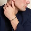 9ct Yellow Gold Gents 9.65mm Curb Bracelet
