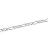 Sterling Silver 180 Diamond Cut Figaro Chain