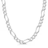 Sterling Silver 180 Diamond Cut Figaro Chain