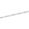 Silver 5.5mm Figaro Chain Bracelet
