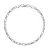 Silver 4mm Rectangle Belcher Chain Bracelet