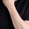 Silver 4mm Rectangle Belcher Chain Bracelet